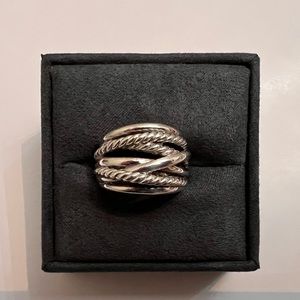David Yurman Crossover Ring in Sterling Silver